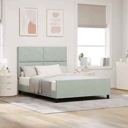 Box Spring Seng Med Hovedgærde Fløjl - Variant 3345005