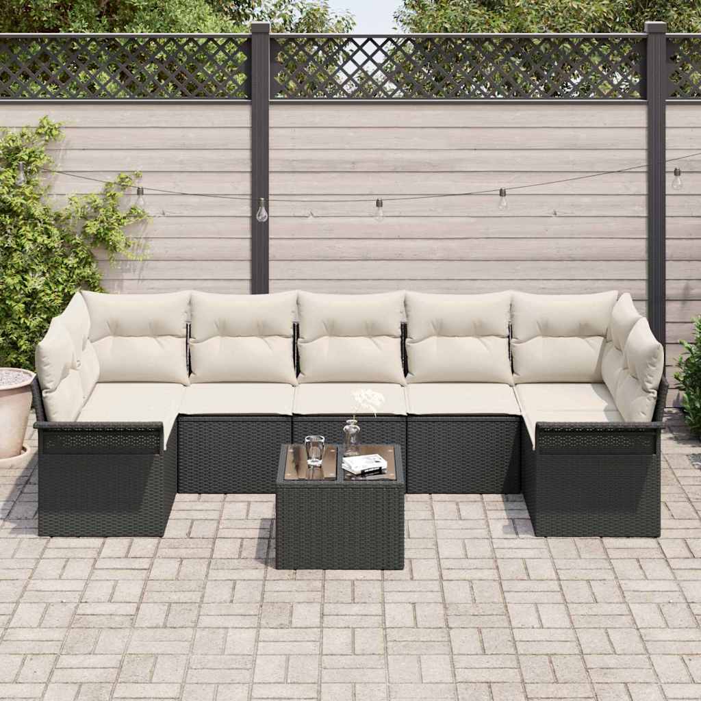 Havesofa Sæt Med Pude 8 Dele Polyrattan - Billede 3