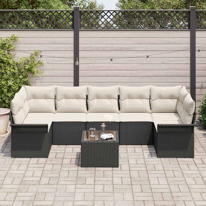 Havesofa Sæt Med Pude 8 Dele Polyrattan - Billede 3