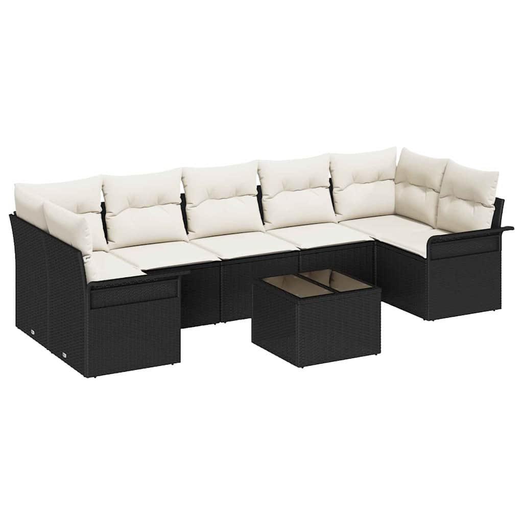 Havesofa Sæt Med Pude 8 Dele Polyrattan - Billede 2