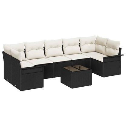 Havesofa Sæt Med Pude 8 Dele Polyrattan - Billede 2