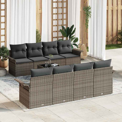 Havesofa Sæt Med Pude 9 Dele Polyrattan