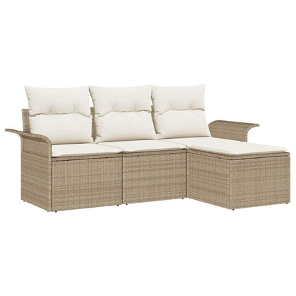 Havesofa Sæt 4 Stk. Polyrattan - Billede 2