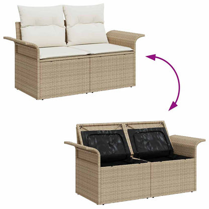Havesofa Sæt 4 Stk. Polyrattan - Billede 10