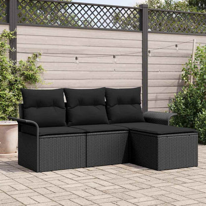 Havesofa Sæt 4 Stk. Polyrattan - Variant 3353982