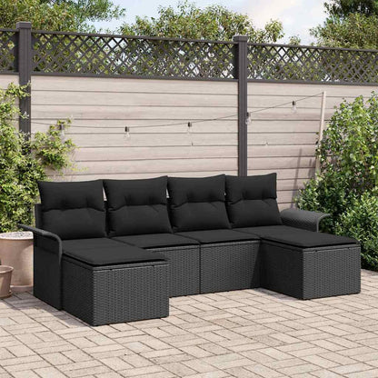 Havesofa Sæt Med Opbevaring 6 Dele Polyrattan - Variant 3354142