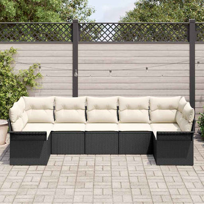 Havesofa Sæt Med Opbevaring 7 Dele Poly Rattan - Billede 3