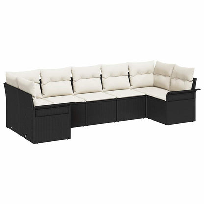Havesofa Sæt Med Opbevaring 7 Dele Poly Rattan - Billede 2