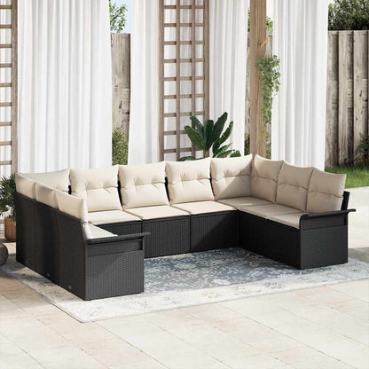 Havesofa Sæt 9 Stk. Polyrattan - Variant 3354186