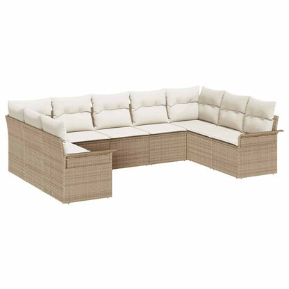 Havesofa Sæt 9 Stk. Polyrattan - Billede 2