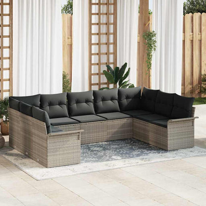 Havesofa Sæt 9 Stk. Polyrattan - Variant 3354191