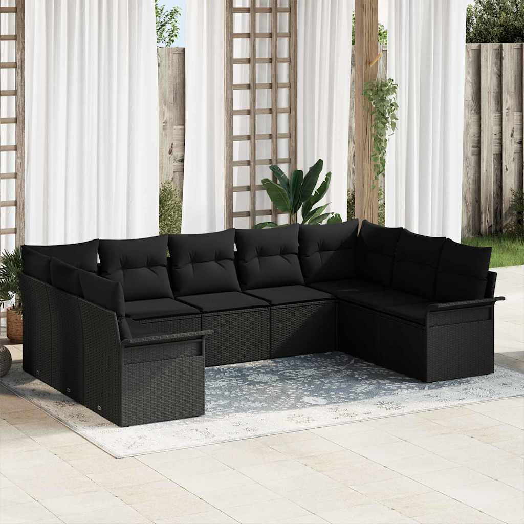 Havesofa Sæt 9 Stk. Polyrattan - Variant 3354192