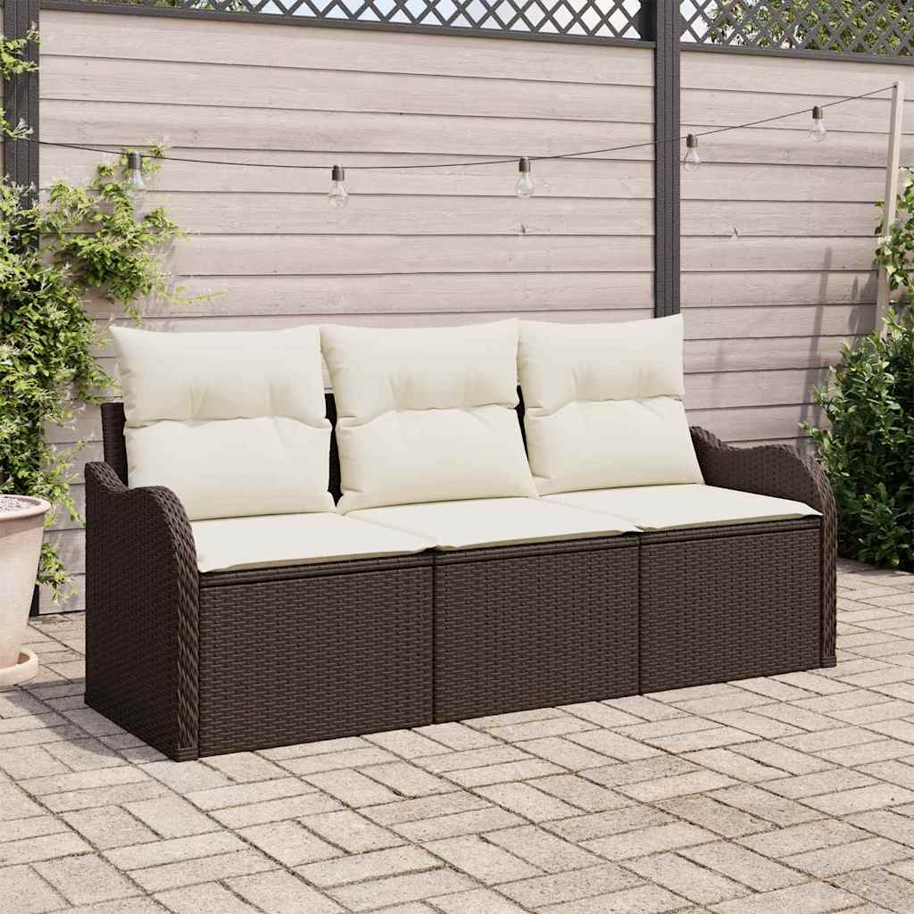 Havesofa Sæt 3 Stk. Poly Rattan - Variant 3354227
