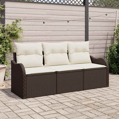 Havesofa Sæt 3 Stk. Poly Rattan - Variant 3354227