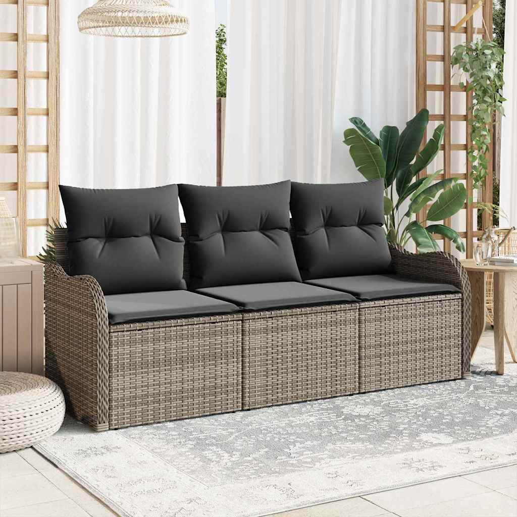 Havesofa Sæt 3 Stk. Poly Rattan - Variant 3354228