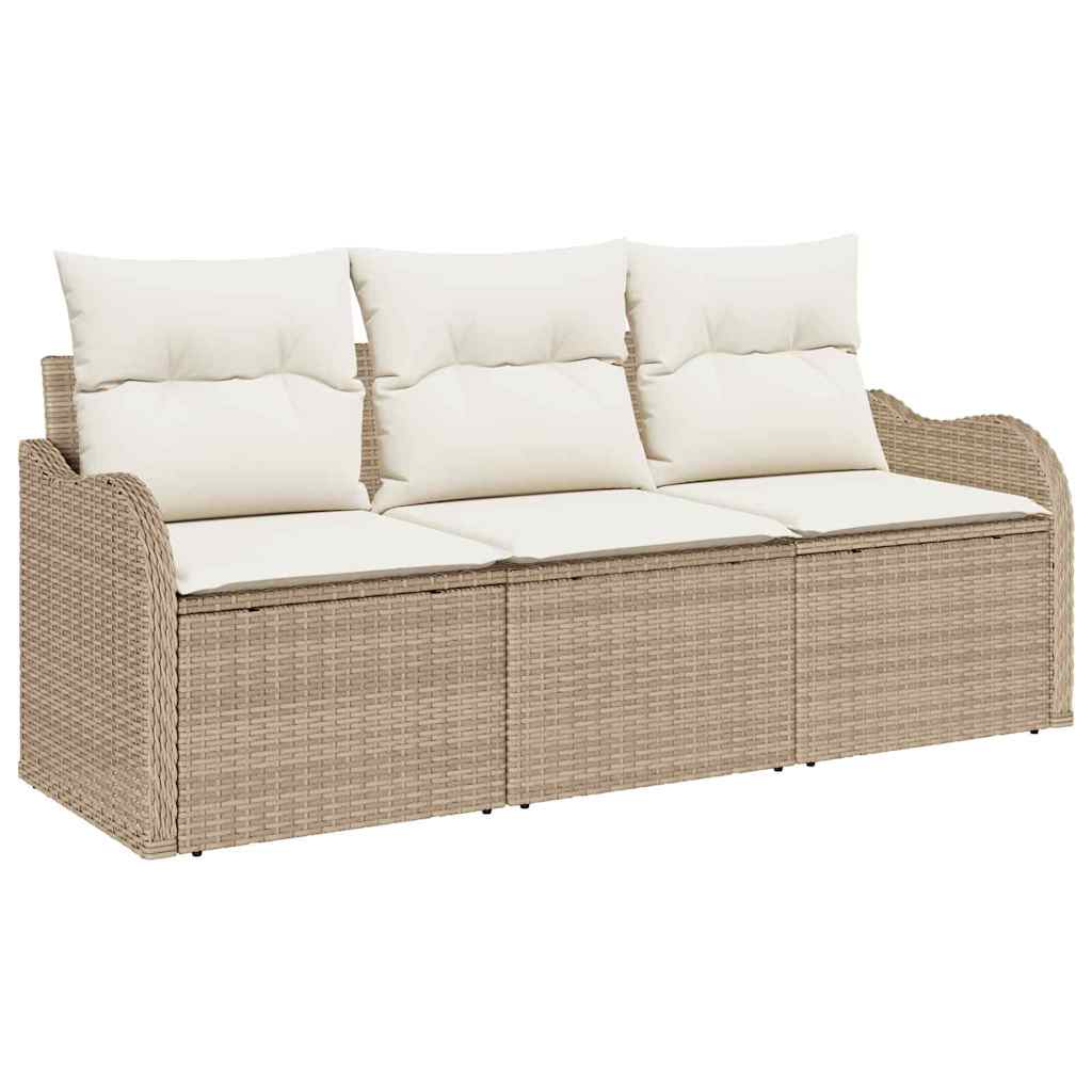 Havesofa Sæt 3 Stk. Poly Rattan - Billede 2