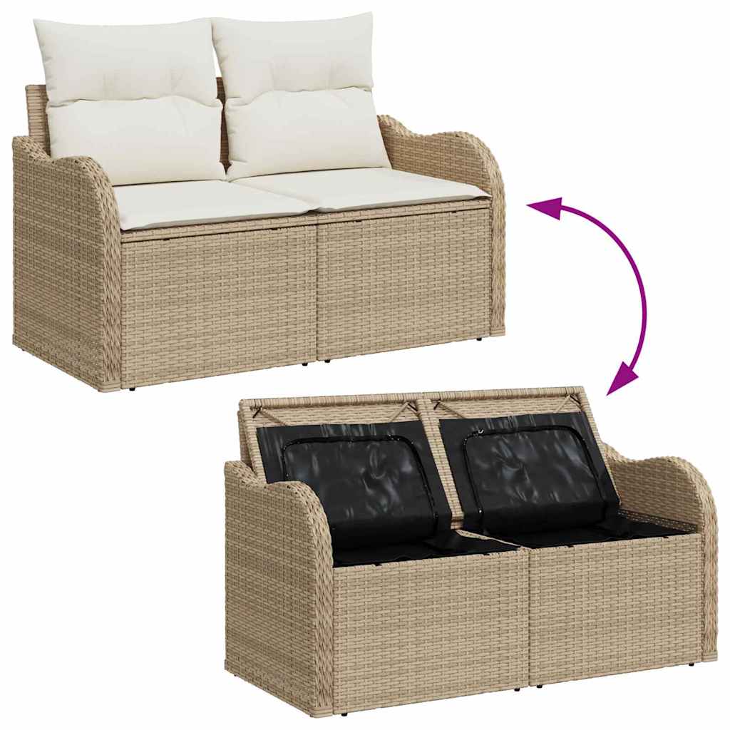 Havesofa Sæt 3 Stk. Poly Rattan - Billede 8