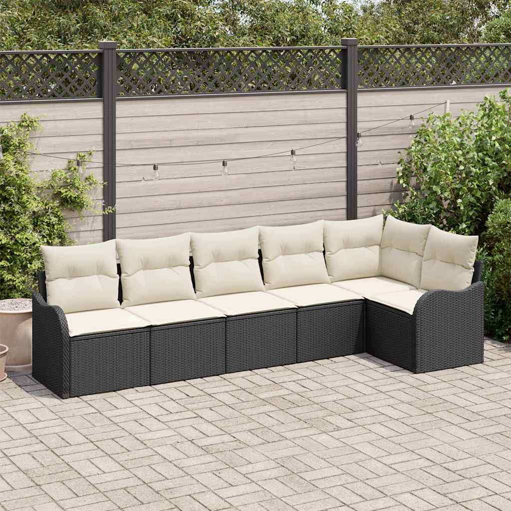 Havesofa Sæt 6 Stk. Polyrattan - Variant 3354386
