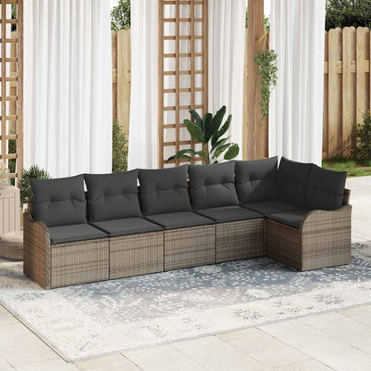 Havesofa Sæt 6 Stk. Polyrattan - Variant 3354388