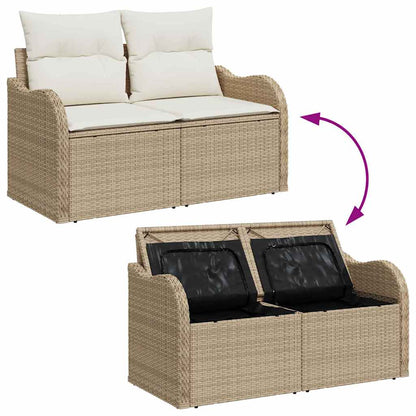 Havesofa Sæt 6 Stk. Polyrattan - Billede 9