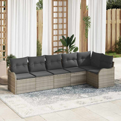 Havesofa Sæt 6 Stk. Polyrattan - Variant 3354391