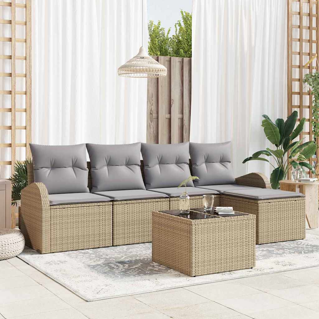 Sofa Sæt 6 Stk. Polyrattan - Variant 3354679
