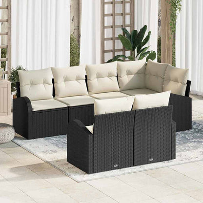 Havesofa Sæt Med Pude 7 Dele Polyrattan - Hovedbillede