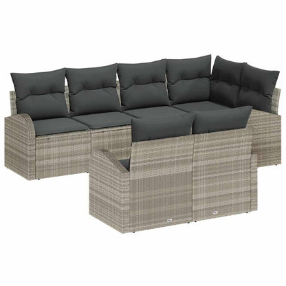 Havesofa Sæt Med Pude 7 Dele Polyrattan