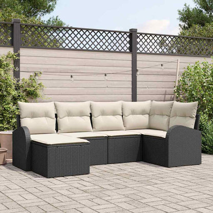 Sofa Sæt Med Pude Med Opbevaring 6 Dele Polyrattan - Hovedbillede
