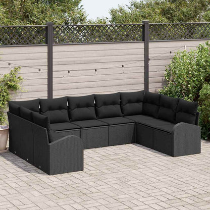 Havesofa Sæt Med Pude 9 Dele Polyrattan - Variant 3354872