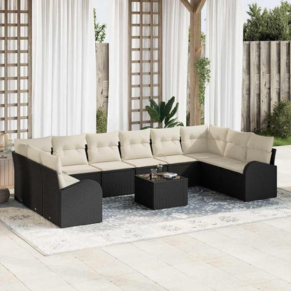 Havesofa Sæt Med Pude 11 Dele Polyrattan - Hovedbillede