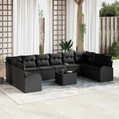 Havesofa Sæt Med Pude 11 Dele Polyrattan
