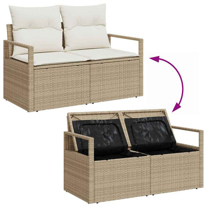 Havesofa Sæt 6 Stk. Polyrattan - Billede 9