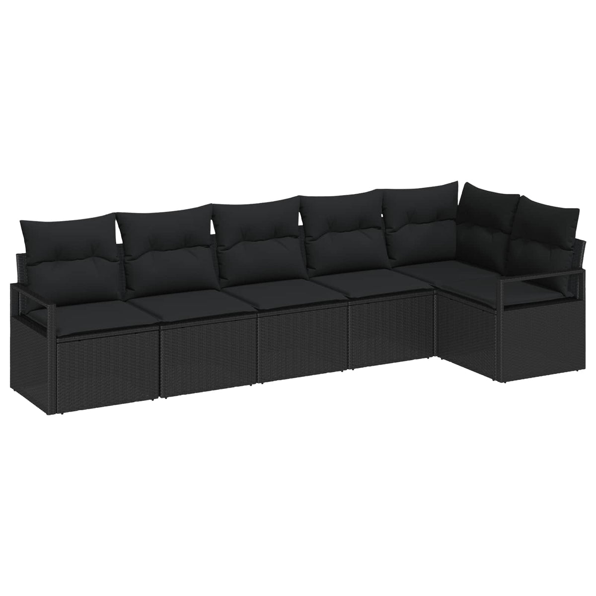 Havesofa Sæt 6 Stk. Polyrattan - Variant 3355072