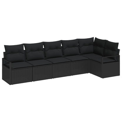 Havesofa Sæt 6 Stk. Polyrattan - Variant 3355072
