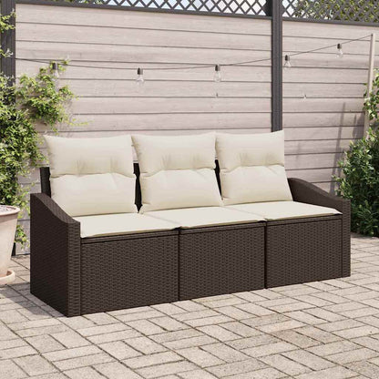 Havesofa Sæt 3 Stk. Polyrattan - Variant 3355247