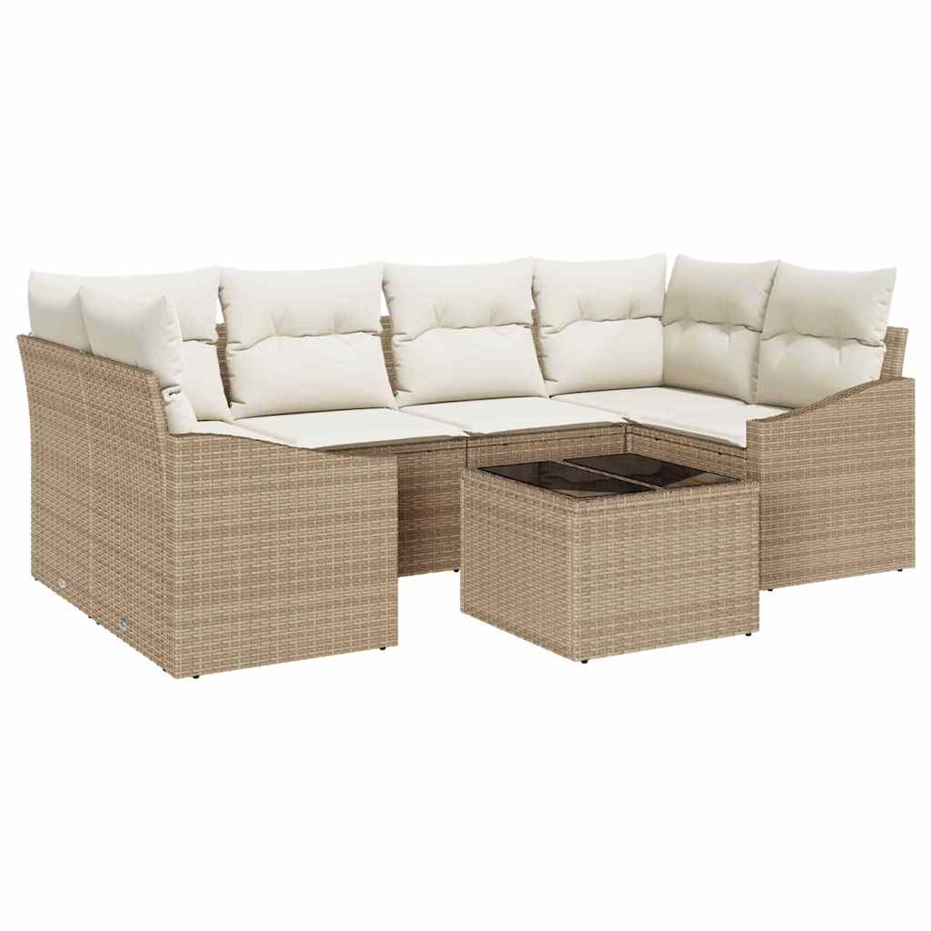 Sofa Sæt 7 Stk. Og Polyrattan - Billede 2
