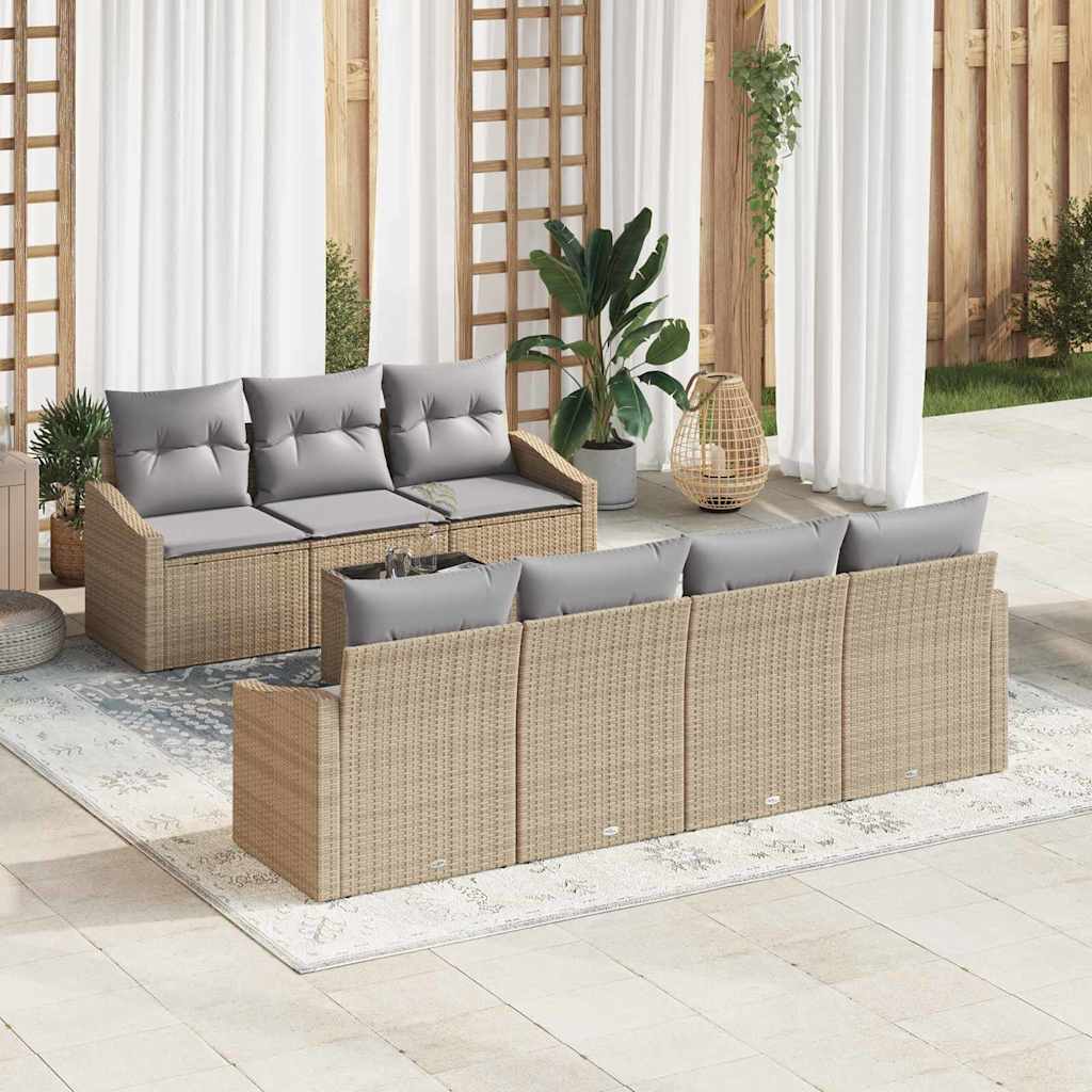 Sofa Sæt 8 Stk. Og Polyrattan - Variant 3355299