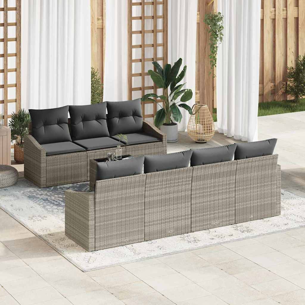 Sofa Sæt 8 Stk. Og Polyrattan - Variant 3355301