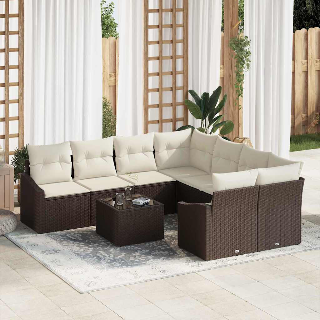Sofa Sæt 9 Stk. Polyrattan - Variant 3355327