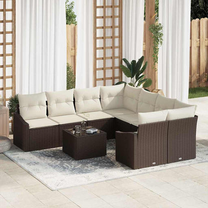 Sofa Sæt 9 Stk. Polyrattan - Variant 3355327