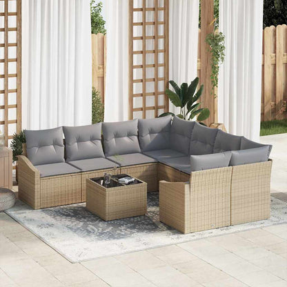 Sofa Sæt 9 Stk. Polyrattan - Variant 3355329
