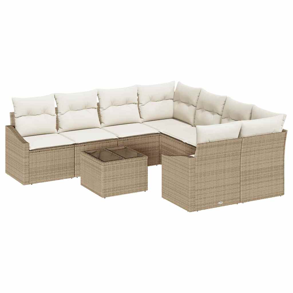 Sofa Sæt 9 Stk. Polyrattan - Billede 2