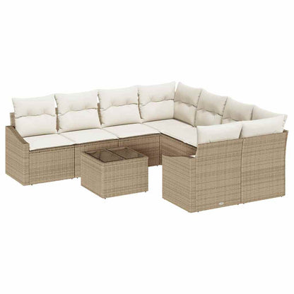 Sofa Sæt 9 Stk. Polyrattan - Billede 2