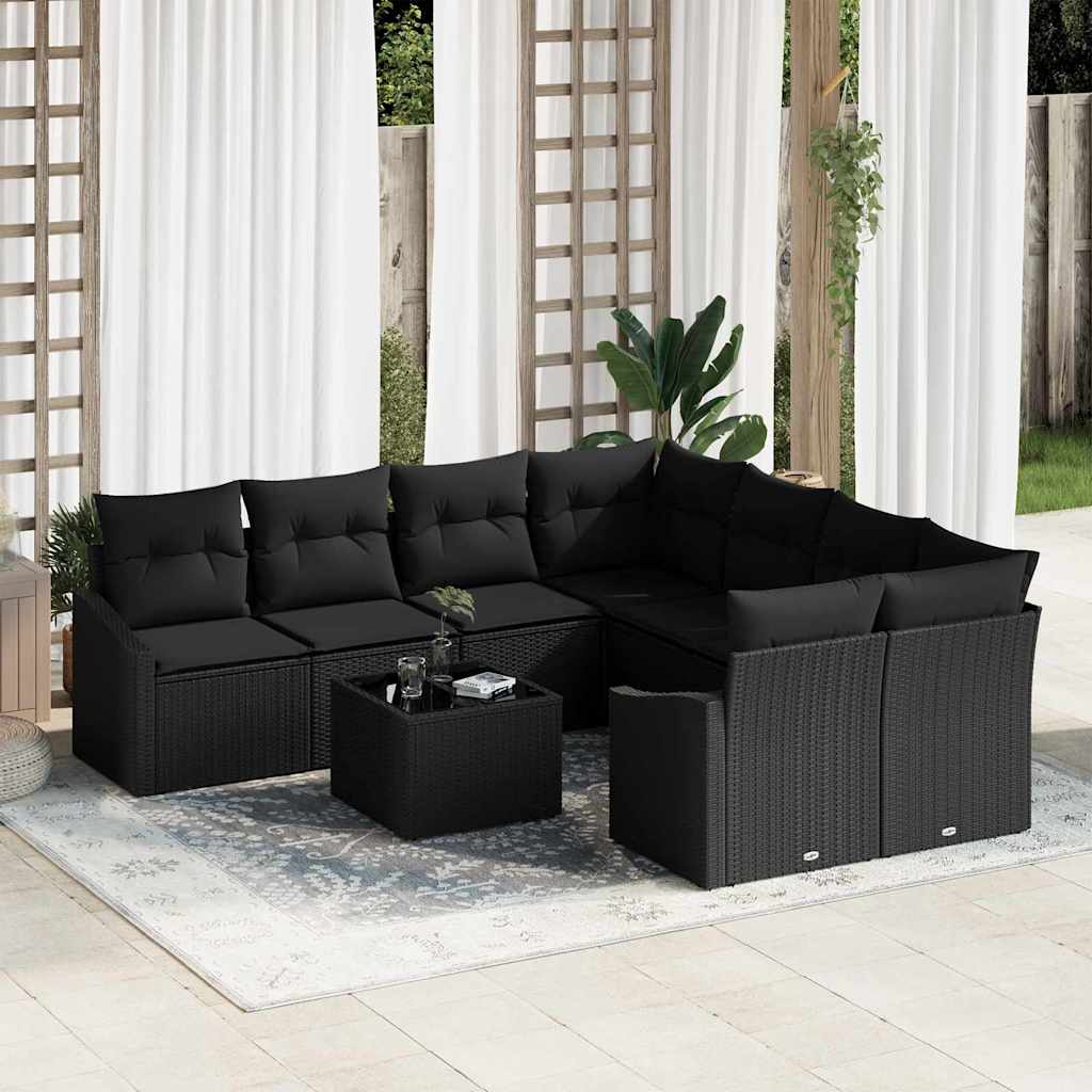 Sofa Sæt 9 Stk. Polyrattan - Variant 3355332
