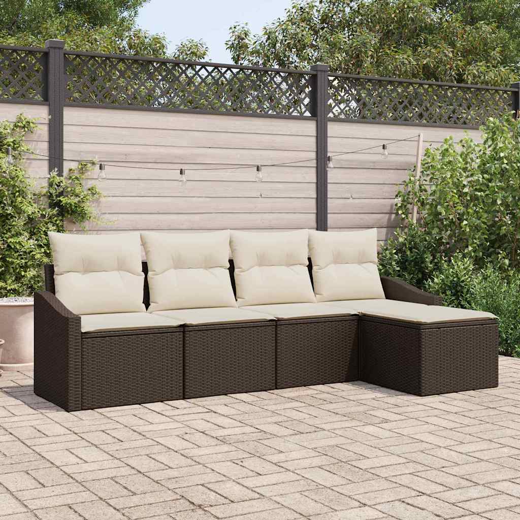 Sofa Sæt 5 Stk. Og Polyrattan - Variant 3355347