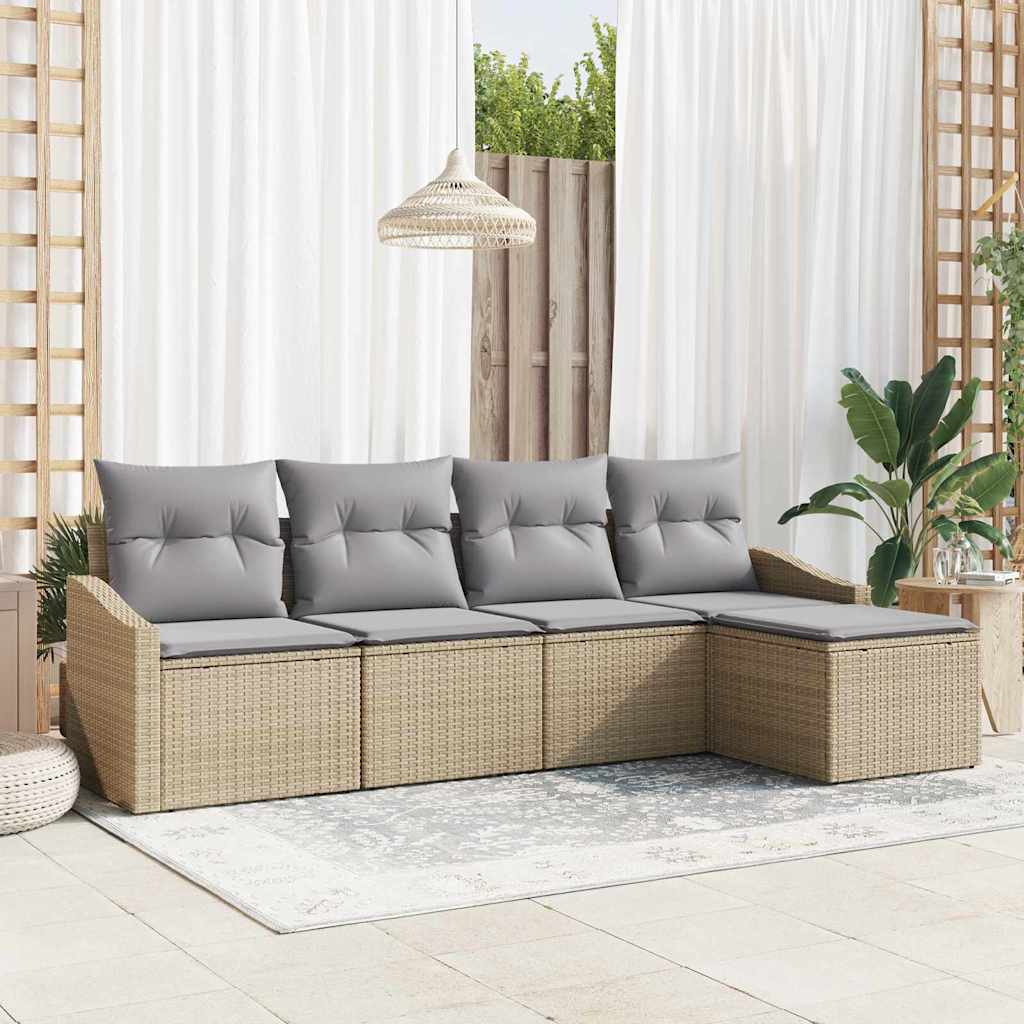 Sofa Sæt 5 Stk. Og Polyrattan - Variant 3355349