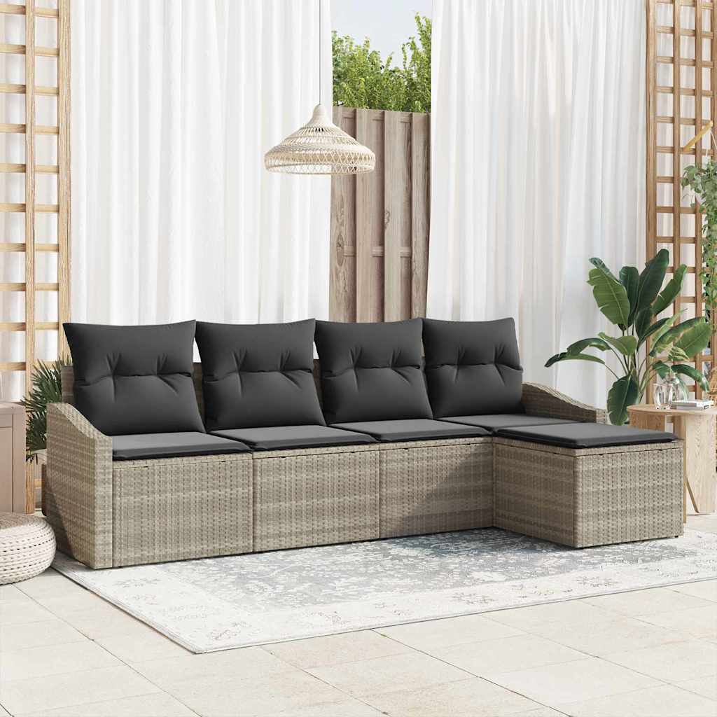 Sofa Sæt 5 Stk. Og Polyrattan - Variant 3355351
