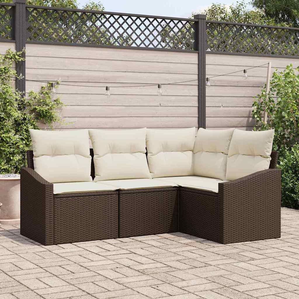 Havesofa Sæt 4 Stk. Polyrattan - Variant 3355367