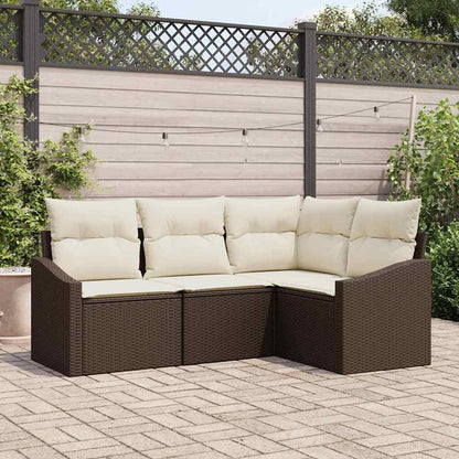 Havesofa Sæt 4 Stk. Polyrattan - Variant 3355367